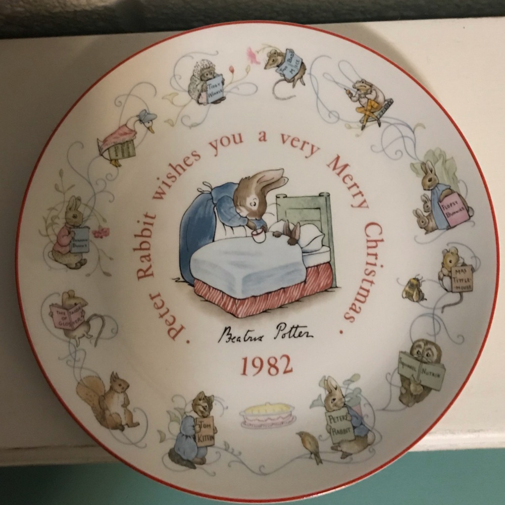 Peter Rabbit Christmas Plate